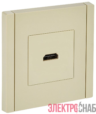 Розетка HDMI FORTE&PIANO FP440 ваниль IEK FP-H10-K10