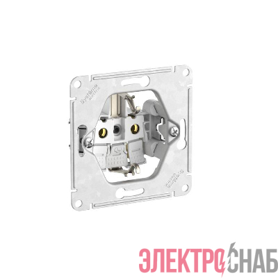 Розетка AtlasDesign 16А с заземл. защ. шторки быстрозажим. клем. механизм аквамарин SE ATN001145S