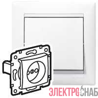 Розетка 1-м СП Valena 16А IP21 2P без заземл. механизм бел. (DIY-упак.) IEK 694268