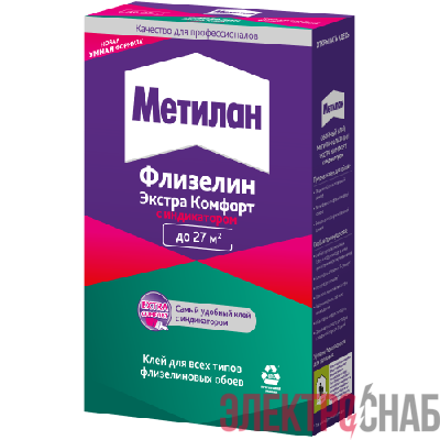 Клей обойный Метилан Флизелин Экстра Комфорт с индикатором 150г Момент Б0065587