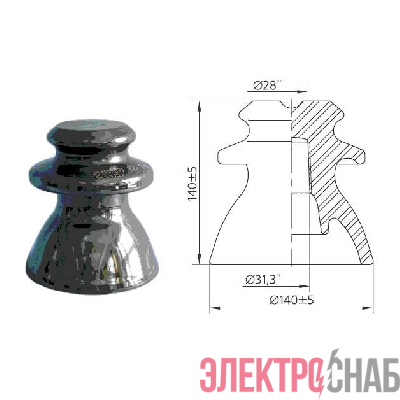 Изолятор ШФ-10 (ШФ-10Г2) ЮАИЗ 530201007