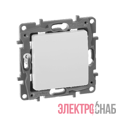 Выключатель 1-кл. СП Etika 10А IP20 250В 10AX безвинтов. зажимы механизм бел. IEK 672201