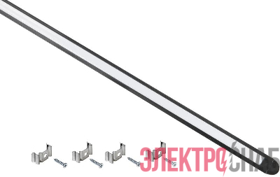 Профиль для LED ленты 2207 трапециевидный компл. аксессуров алюм. опал черн. (дл.2м) IEK LSADD2207-SET1-2-V4-1-K02