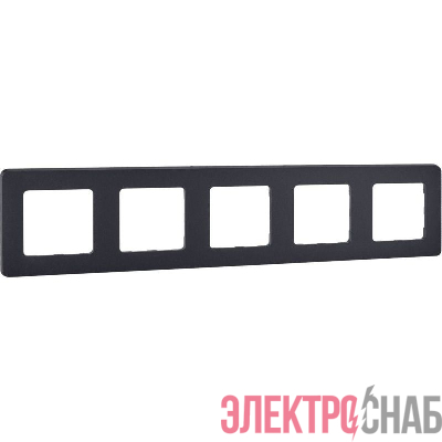 Рамка 5-м СП Inspiria IP20 антрацит IEK 673973