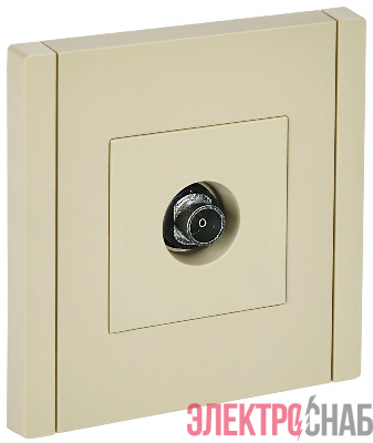 Розетка TV оконечная FORTE&PIANO FP428 ваниль IEK FP-A10-O-K10