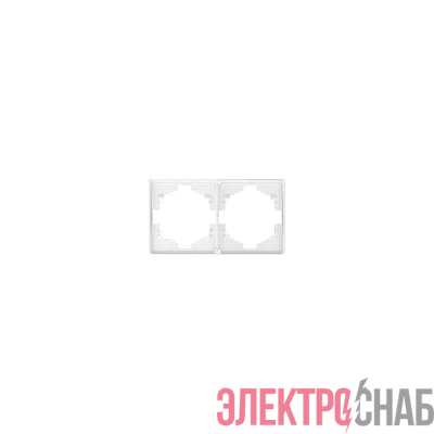 Рамка 2-м ROUND MIELE перламутр Kranz KR-78-0752-1