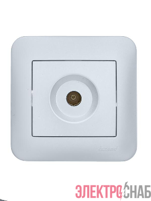 Розетка телевизионная проходная TV СП ASTI IP20 в сборе жемчуж./бел. перламутр. LEZARD 7081-3030-129