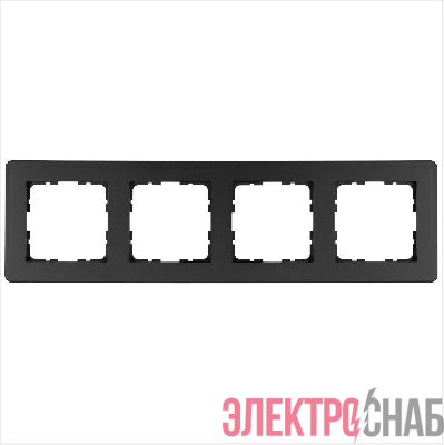 Рамка 4-м G-Flex антрацит Jasmart G1104B