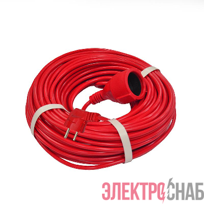 Удлинитель-шнур 1х40м с заземл. 10А IP20 2.2кВт ПВС 3х1 DOMTOK 2506