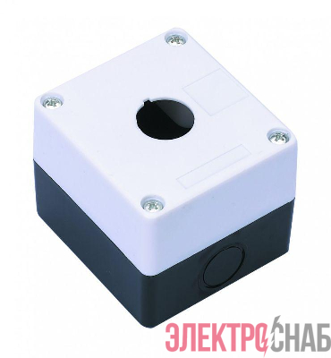 Пост кнопочный 1-м КП-101 d22мм с кабел. вводом для устройств сигнализации и управления пластик. бел. DEKraft 25501DEK