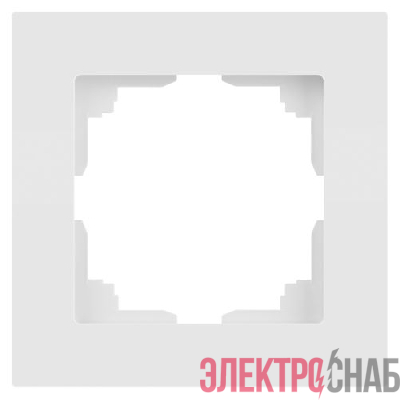 Рамка 1-м СП Accent 6-501-01М бел. матов. Intro Б0063730
