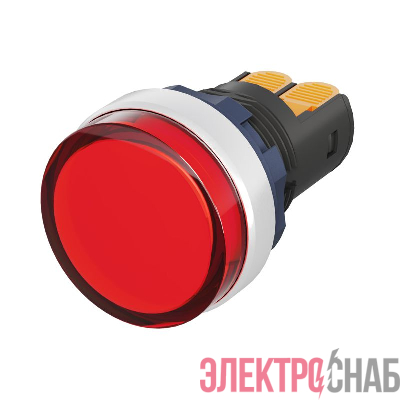 Индикатор сигнальный со встроен. диодом 9-24В зажим Plug-In алюм. красн. DKC M22L-F24RAP