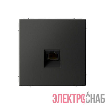 Розетка компьютерная ArtGallery RJ45 кат.6A механизм базальт SE GAL001486