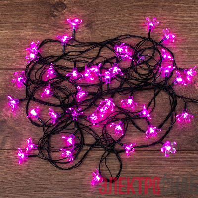 Гирлянда светодиодная &quot;Цветы Сакуры&quot; 7м 50LED роз. 1.5Вт IP20 с контроллером 8 режимов Neon-Night 303-038