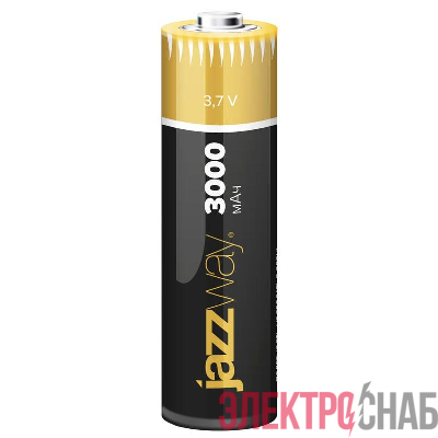 Аккумулятор 18650 3.7В Li-Ion 3000мА.ч с защитой JazzWay 5012073
