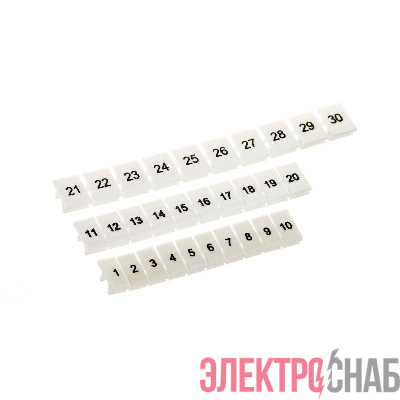 Маркировка для клемм 6мм от 61 до 70 вертикальная ориентация DKC NUPUTUK-6-61-70V