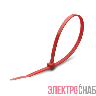 Хомут нейлоновый КСС 5х400 красн. (уп.100шт) Fortisflex 90328