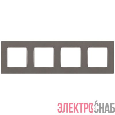 Рамка 4-м 12-5204-16 Классик титан Эра Б0067774