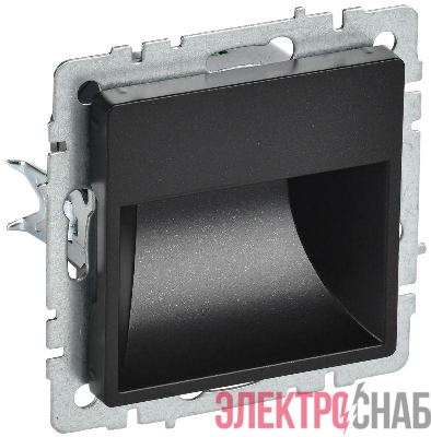 Подсветка светодиодная BRITE встраив. ПЛ20-БрЧ механизм черн. IEK BR-FL20-K02