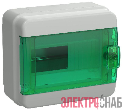 Корпус пластиковый КМПн-8 IP65 зел. прозр. дверь TEKFOR IEK TF5-KP72-N-08-65-K03-K06