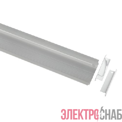 Комплект с врезным анодированным профилем 6814 68х14мм 2м Эра Б0062863