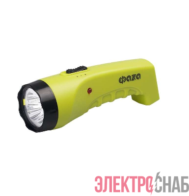Фонарь аккумуляторный ручной AccuF2-L04-gn 4LED 2 режима: 100проц./25проц. аккум. 0.4А.ч выдвижная вилка индикатор зарядки зел. ФАZА 2857859