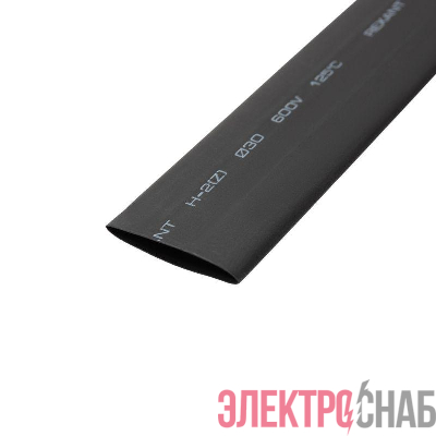 Трубка термоусадочная ТУТ нг 30.0/15.0 черн. 1м Rexant 23-0006