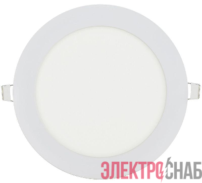 Светильник светодиодный ДВО 1606 12Вт 6500К IP20 даунлайт встраив. круг бел. IEK LDVO0-1606-1-12-6500-K01