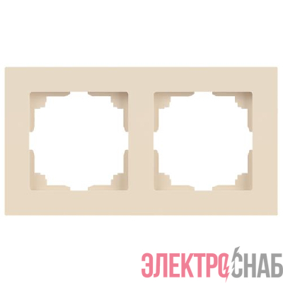 Рамка 2-м СП Accent 6-502-02 сл. кость Intro Б0063752