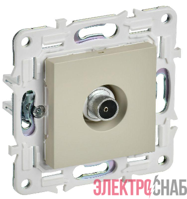 Розетка TV оконечная SKANDY SK-A12B беж. IEK SK-A10-O-K10