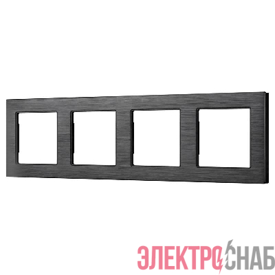 Рамка алюминиевая FRM-PRESTO-ALS-4-BK Arlight 043862
