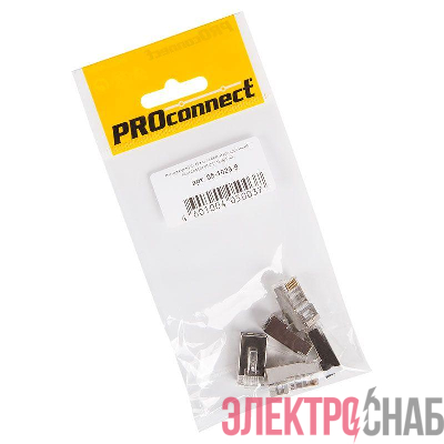 Джек штекер 8Р8С CAT 5e с экраном (уп.5шт) PROCONNECT 05-1023-9
