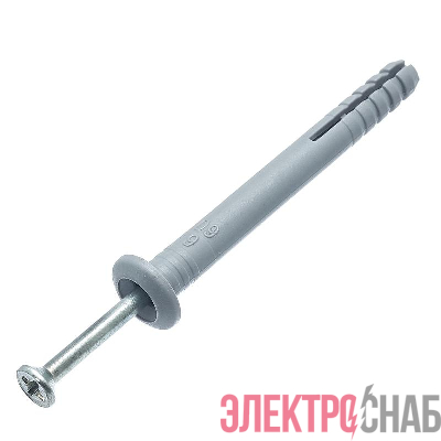 Дюбель-гвоздь SM-G гриб. манж 6х40 ведро (уп.150шт) СТРОЙМЕТИЗ 2440016