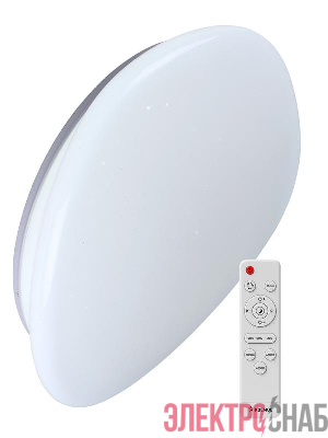 Светильник светодиодный PREMIUM STONE 75Вт 230В 3000-6500К 6000лм IP40 528х104мм настенно-потолочный управляемый с пультом ДУ КОСМОС KSSton75W
