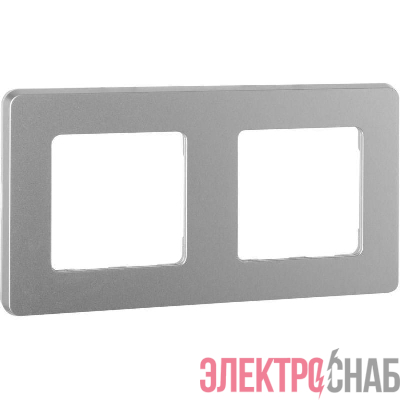 Рамка 2-м Inspiria алюм. IEK 673942