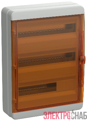 Корпус КМПн-54 TEKFOR IP65 оранж. прозр. дверь пластик. IEK TF5-KP72-N-54-65-K03-K09