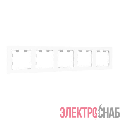 Рамка 5-м Эпика пластик бел. EKF UP1-FPW-05
