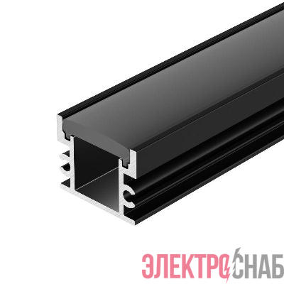 Профиль FLOOR18-H15-3000 ANOD BLACK L3000 алюм. Arlight 045672