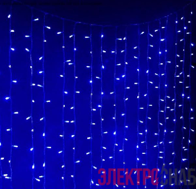 Гирлянда "Занавес" 300х220см LDCL528C-B 528 LED IP20 32.8Вт 220В син. SHLights 4690601043634
