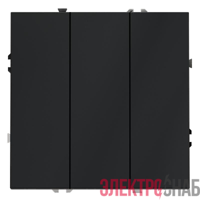 Выключатель 3-кл. СП S70 10А механизм графит Voltum VLS030107