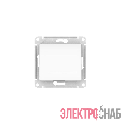 Кнопка нажимная Glossa (сх. 1) 10AX быстрозажим. клем. механизм бел. SE GSL000115S