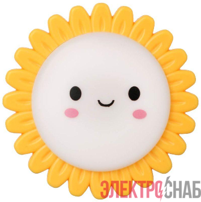 Светильник светодиодный NL-179 "Солнышко" 220В ночник с выкл. бел. Camelion 12535
