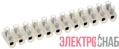 Колодка клеммная ЗВИ-20 4-10кв.мм 12 пар IEK UZV3-020-06