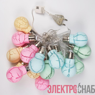 Гирлянда "Лампочки" ILD-16WW-LM 16 LED 2.2м IP20 220В теплый бел. SHLights 4690601047274