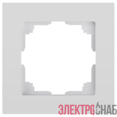 Рамка 1-м СП Accent 6-501-01 бел. Intro Б0063724