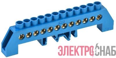 Шина нулевая в комб. DIN-изол. "Стойка" ШНИ-8х12-12-КС-С IEK YNN10-812-12DP-K07
