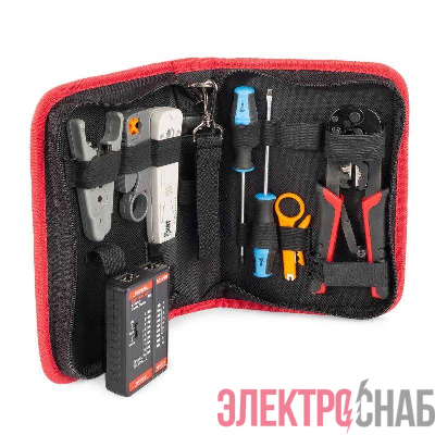 Набор для работ с сетевым кабелем LAN-8 ПРОФИ КВТ 90348