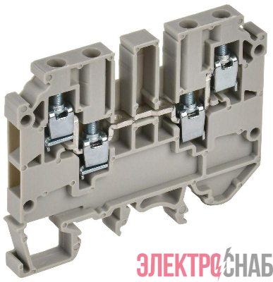Колодка клеммная CTS-MC ARMAFIX 4 вывода 4кв.мм сер. IEK YCT12-00-4-K03-004