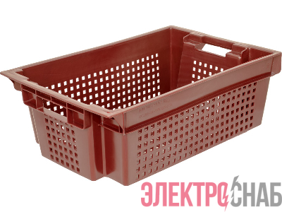 Ящик 600х400х200 усиленный  красный 102-У 102-У