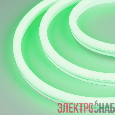 Лента светодиодная WAVE-SIDE-A120-12x25mm 230В Green 12Вт/м IP67 wire x2 грибовидная форма герметичная (уп.50м) Arlight 051944